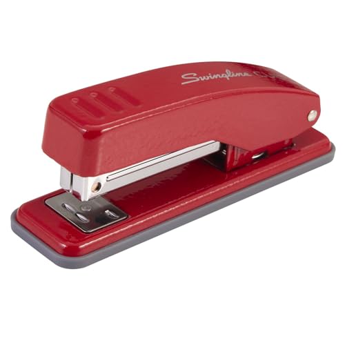 Swingline Stapler, Cub Compact Desktop Stapler, 20 Sheet Capacity, Metal, Rio Red (S701070) - color: Red