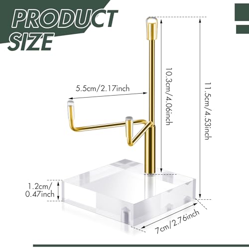 Picture Stand Small Easels For Display Plate Displaying Ornament Plaque Stands Base Art Holder Acrylic Frame Tabletop Shell Table Desk Pictures Sign Decorative Collection Print Adjustable Tile Plates - color: Golden, size: L