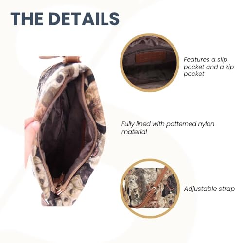 Signare Tapestry Crossbody Bag Sling Shoulder Purse for Women - color: Labrador