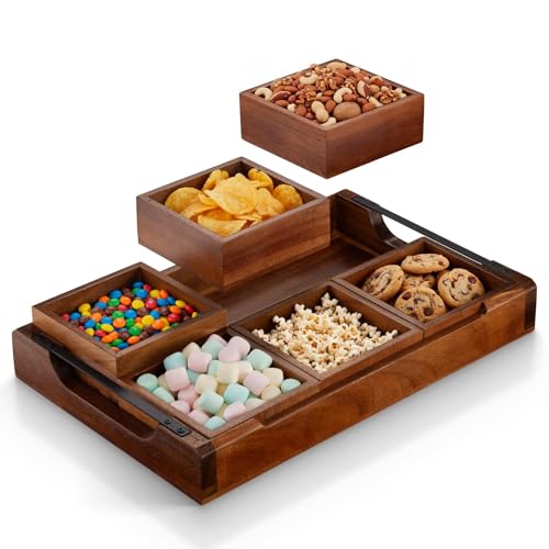 Modular Serving Tray - Acacia | Serving Platter Snack Tray