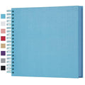 potricher 10 x 10 Inch DIY Scrapbook Photo Album 80 Pages, Blue - color: Blue, size: 10 Inch 80 Pages