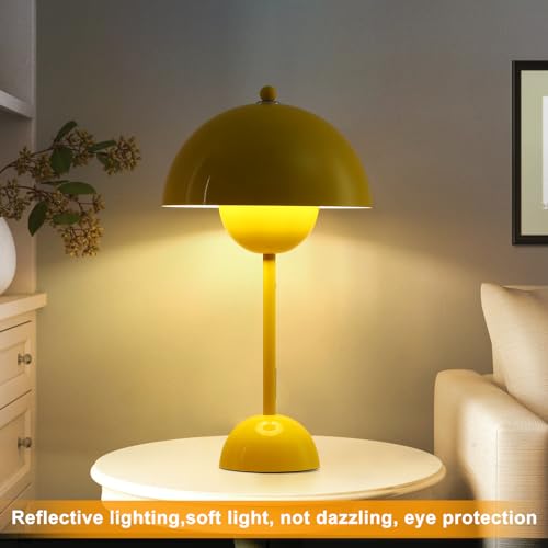 Creative Mid-Century Modern Bud Table Lamp for Home&Office, Lemon Yellow - color: Lemon Yellow