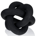 Yalikop 3 Link Wood Knot Decor Rustic Table Shelf Accents, Black - color: Black
