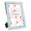 eletecpro 4x6 Enamel Picture Frame with Real Glass Cover, Sky Blue, 2-Pack - color: Sky Blue, size: 4x6