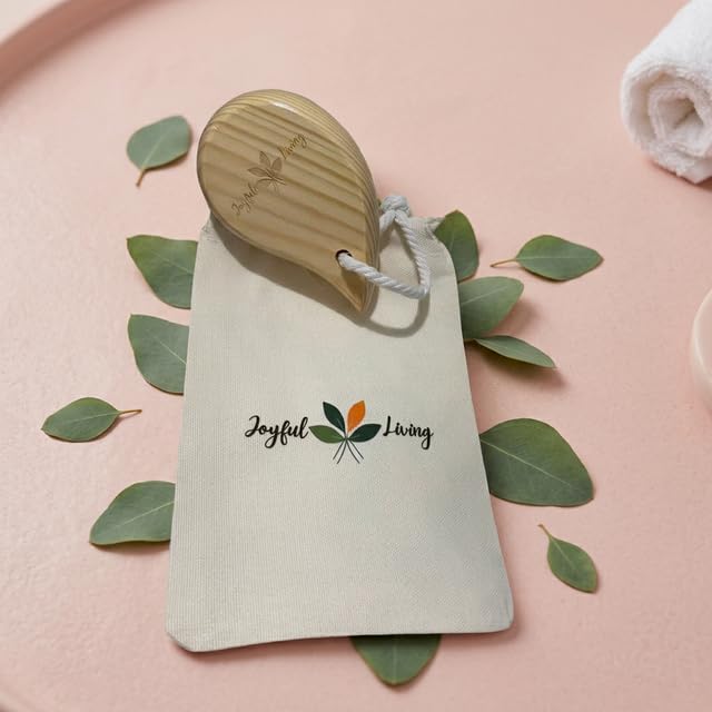 Joyful Living Silicone Facial Cleansing Brush with Wooden Handle