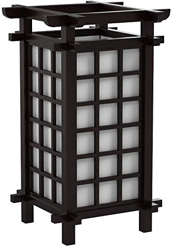 Red Lantern 17" Ido Lamp, Rosewood - color: Walnut