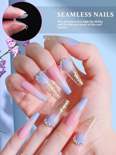 EBANKU Poly Gel Nail Forms 120 PCS T-Shape Dual Nail Forms for Builder Gel - color: T-Shape