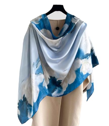 Acotavie Scarfs for Women Dressy Fashion Scarves Long Floral Pattern Scarf - color: C035
