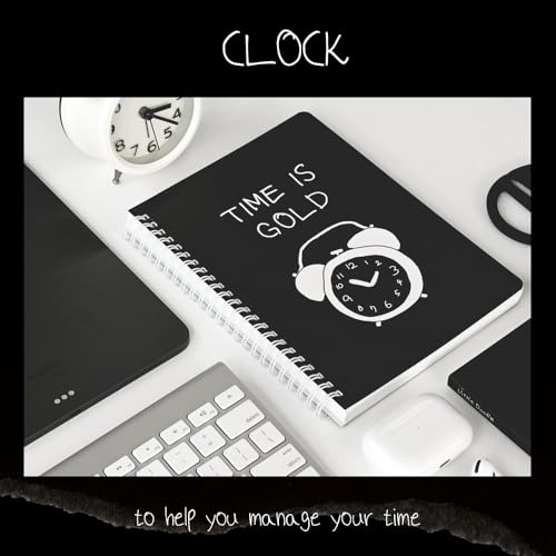Monolike Little Doodle 4 Month Study Planner, Clock - Academic Planner, Weekly & Monthly Planner, Study plan - color: Little Doodle - Clock