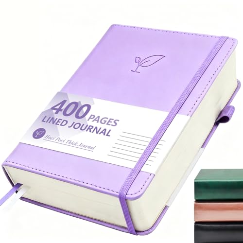 Hoci Poci 400 Pages Lined Journal Notebook, 5.8" x 8.4", Purple - color: Purple, size: Lined-400 Pages (5.7"×8.3")