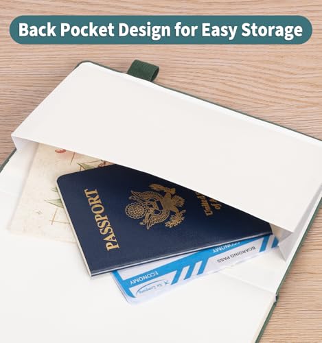 Lined Journal Notebook for Women Men, A5 Hardcover Leather Journals - color: B-Minimalist-Aegean Blue, size: 1 Pack-A5（5.8"×8.3"）
