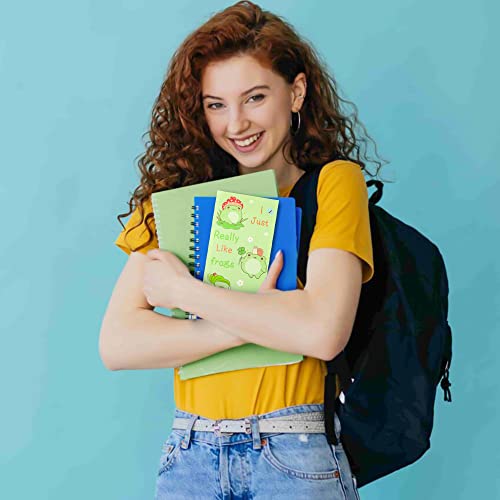 Xqumoi I Just Really Like Frogs Sticky Notes Set, 550 Sheets, Cute Cartoon Frogs Self-Stick Notes Pads Animal Divider Tabs Bundle Writing Memo Pads Back to School Office Supplies Small Gift - color: 1pack-frog