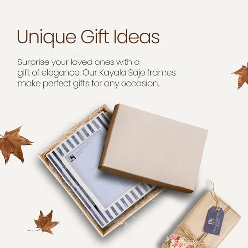 Handicrafts Home Handmade Bone Inlay Grey & White Picture Frame Neutral,5x7 - color: KAYALA-SAJE, size: 4X6