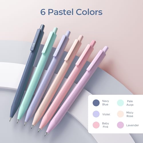Nicpro Pastel Mechanical Pencil Set, 0.5 & 0.7mm Cute Pencils, Pack of 6 - style: 0.5mm + 0.7mm
