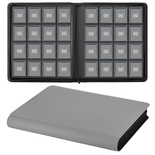 16 Pocket Toploader Binder,Holds 640 TopLoaders (16 Dark Grey) - color: 16Dark Grey