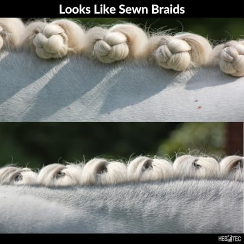 Quick Knot® Deluxe | Mane Braiding Clips for Horses & Ponies | Professional Show Braids in Minutes | No Sewing Required | Reusable (Brown, XL) - color: Brown, size: XL
