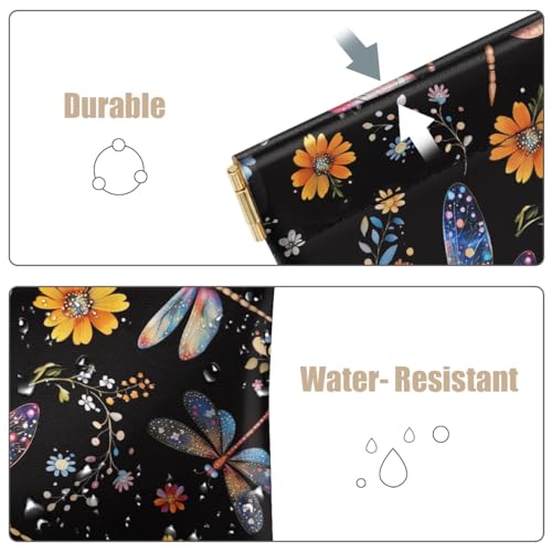 Squeeze Dragonfly Coin Purse Pouch Mini Coin Pocket Change Purse - color: Dragonfly, size: Mini (3.54"x3.2")