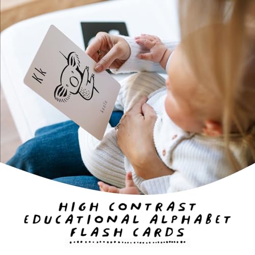 Wee Gallery Alphabet Cards, ABC Flash Cards for Toddlers - color: Animal