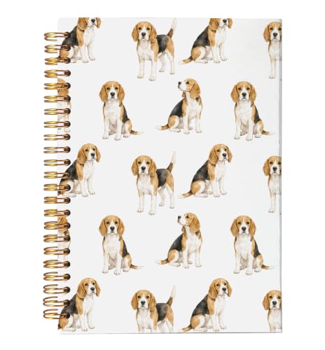 VNWEK Beagle Dog Spiral Notebook Journal 5.5x8.3 Inch - color: Beagle