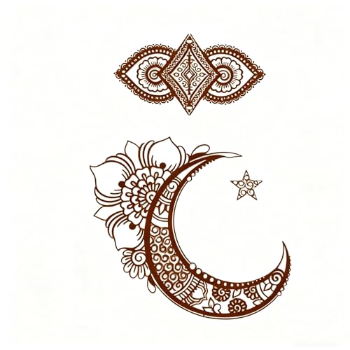 TIAMECH A4 Reusable Palace Moon Flower Stencil for Painting - style: Palace Moon Flower