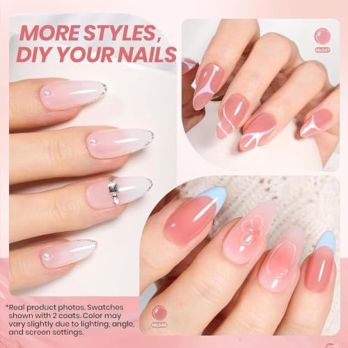 beetles Gel Polish Whispers of Love Jelly Gel Nail Polish Set, 6 Colors - color: 0-0-0-Whispers of Love