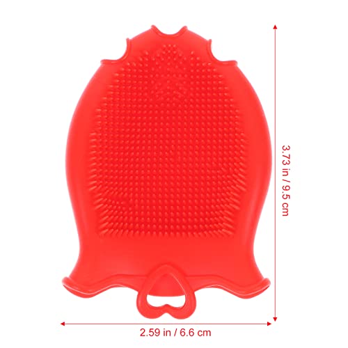 Beaupretty Baby Shampoo Brush Silicone Scalp Massager for Kids Gentle Exfoliating Bath Shower Brush with Ergonomic Grip Multi-Use Cleaning Tool for Hair Care and Relaxing Scalp Massage