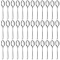 Pleafind 36-Pcs Dinner Spoons Set (7.4 inch), Spoons Silverware, Stainless Steel Spoon, Mirror Polished Tablespoon, Silverware Spoon for Home, Kitchen, Restaurant, Dishwasher Safe - size: 36 Pcs 7.4'' Silver Dinner Spoons