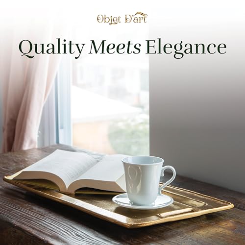 Objet D'Art Beaufort Rectangular Gold Bar Tray, Set of 2 - color: Beaufort