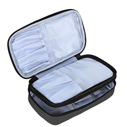 Teamoy Small Makeup Brush Bag(up to 8.5"), Black - color: Black, size: Small (Pack of 1)