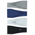 Maven Thread 4" Wide Workout Headbands for Women (4 Pack) – Non-Slip Sweatbands for Gym, Running & Yoga - color: Basics