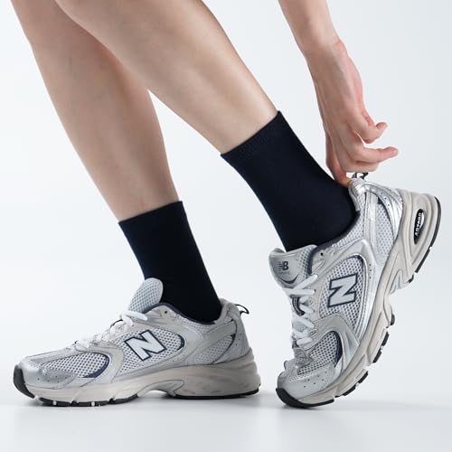 Womens Cotton Crew & Ankle Socks, Cute Floral Ruffle Colorful Tube Size 6-9 - color: Solid C - Black(4)