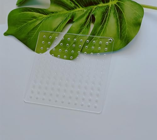Acrylic Sashiko Stencil,Sashiko Embroidery Pattern,Quilt Stitch Mold,Small Needle Embroidery for Manual DIY Tool Template (Dots 1cm) - style: Dots 1cm