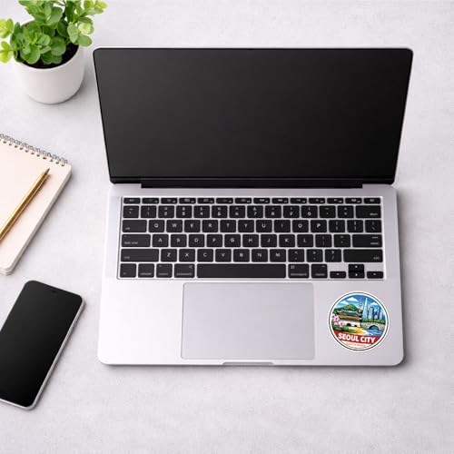 Cartoon Style South Korea Seoul City Sticker - Waterproof Outdoor Vinyl Decal, 3 Inch - color: Cartoon Style South Korea Seoul City, size: 3'' longer side