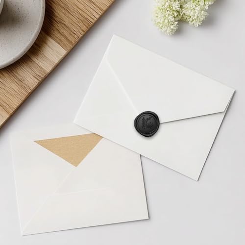 60 Pcs Wax Seal Stickers Set (3 Designs in 1 Pack) - Adhesive Backed Elegant Floral Designs for Wedding Invitation Envelope Seal Stickers Gift Wrapping (Black) - color: Black