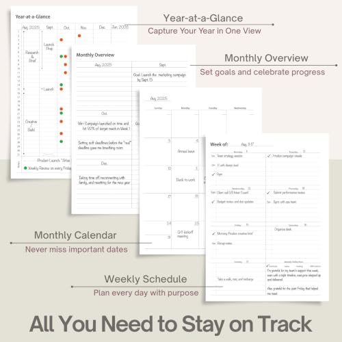 Undated Weekly Planner, 8.5" x 11", Dashboard Layout, Blush White - color: Blush White, size: 8.5" x 11" (Letter)