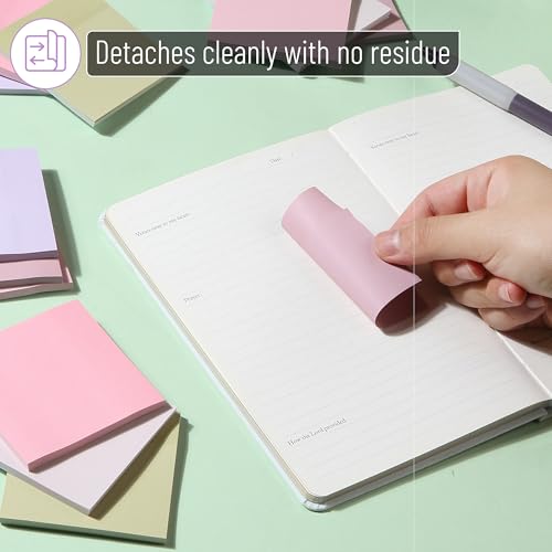Mr. Pen- Sticky Notes, 3"x3", 12 Pads, 600 Sheets, Blooming Reverie - color: Blooming Reverie
