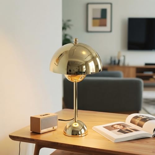 Creative Mid-Century Modern Bud Table Lamp for Home&Office, Bright Gold - color: Bright Gold