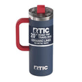 RTIC 20oz Road Trip Travel Mug with Lid and Handle, Patriot - color: Patriot, size: 20 Ounces