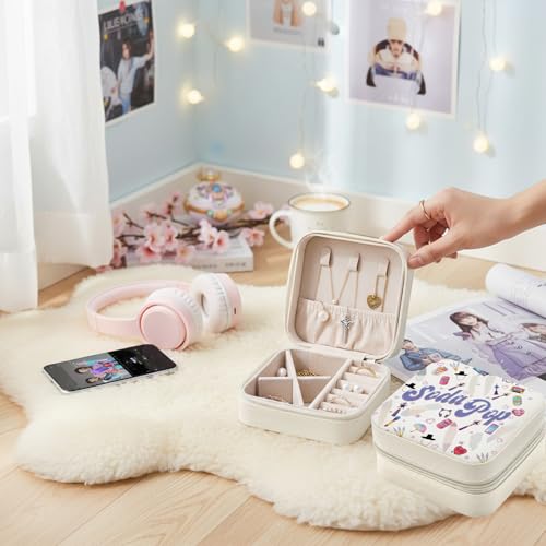 Jewelry Box – Cute Design Storage Case for Rings, Earrings & Travel – Merch, Stickers & Costume Gift