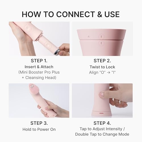 medicube Mini Booster Pro Plus Cleansing Device Set - Portable, Pink - color: Pink