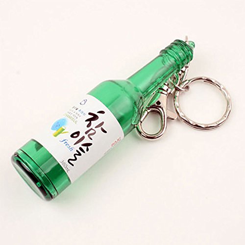 DZCLOVEJX Niamik Korean Soju Bottle Keychain Keyring