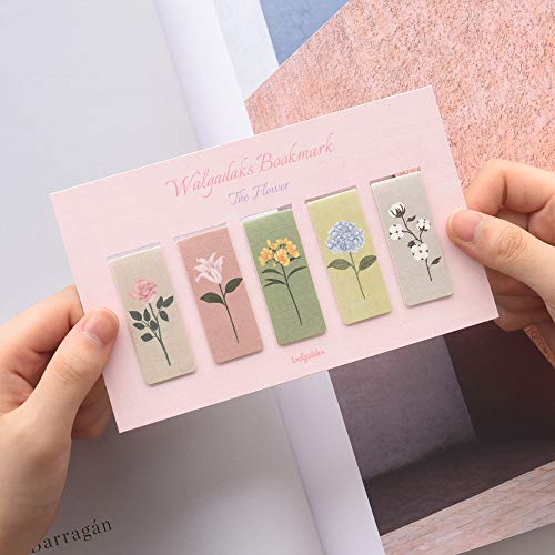 Monolike Magnetic Bookmarks The Flower, Set of 5 - color: The Flower Ver.1