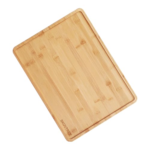 Bamboo Serving Tray, Food Tray for Eating and Serving Coffee, Tea, 15.8x11.8 Inch - size: 15.8" x 11.8" x 0.6"