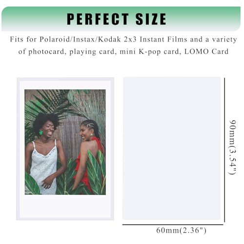 200 Kpop Photocard Sleeves fits 2x3 Instax Mini Film Sheet Protectors - color: Clear/200, size: 60x90mm