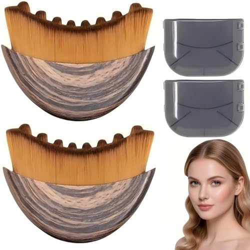 2026 New Lymphatic Contour Face Brush,Contour Face Brush,Lymphatic Drainage Massager,Ergonomically Designed,Fit The Skin Precisely,for Chin & Jawline Sculpting (2 Pcs) - color: 2 Pcs