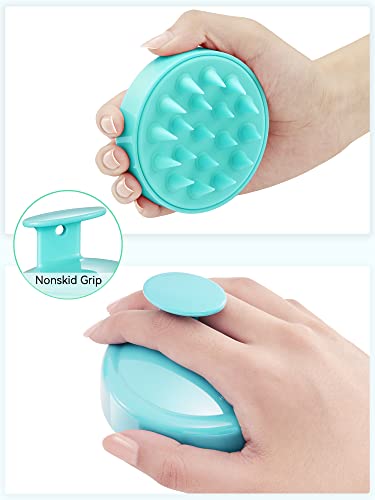 HEETA Scalp Massager Hair Growth Scrubber for Dandruff Removal Hair Care - color: 02-green
