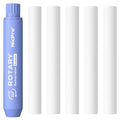 Nicpro 5+1 Pack Rotary Retractable Erasers, Soft TPE Rubber Twist - Purple - color: Purple