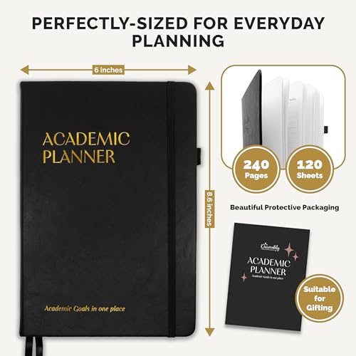Decorably 240 Pages Undated Weekly & Monthly College Student Planner