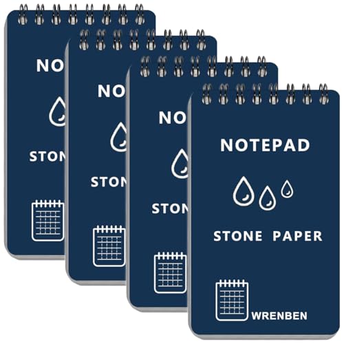 Waterproof Top Spiral Notepads 3" x 5", Universal Grid, Blue - color: Blue, size: Small
