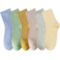 MAGIARTE Womens Mini Crew Cotton Socks,6 Pairs - color: Color#12